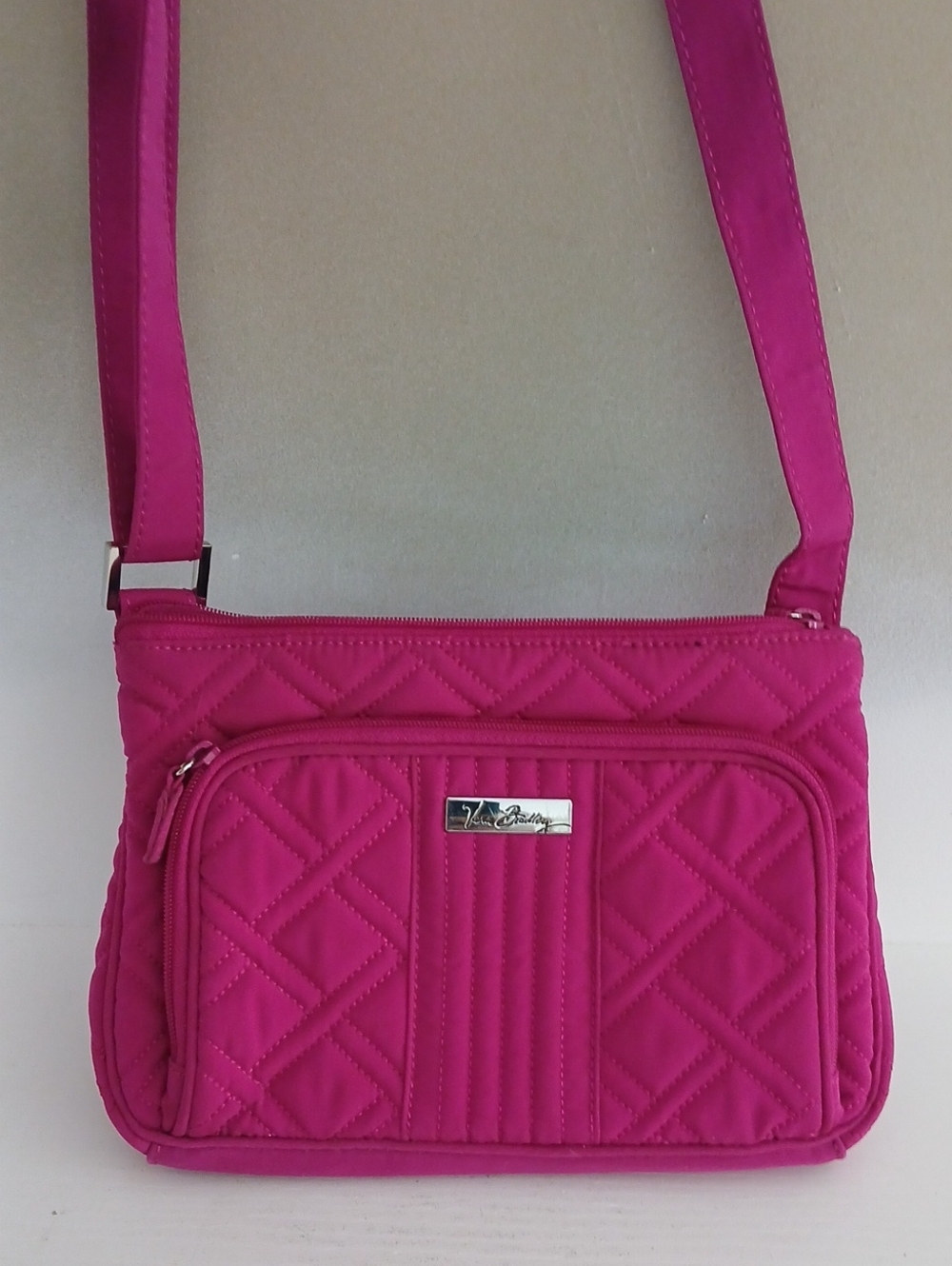 Vera Bradley Bright Pink Quilted Crossbody Bag